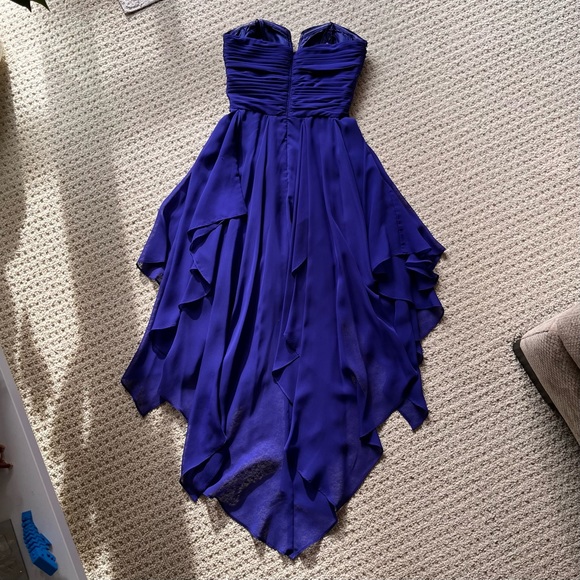 Blue / Indigo hi-low Le Chateau gown - Picture 14 of 16